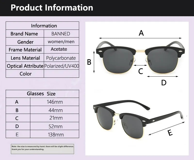 Product Name: Retro UV400 Polarized Shades for All