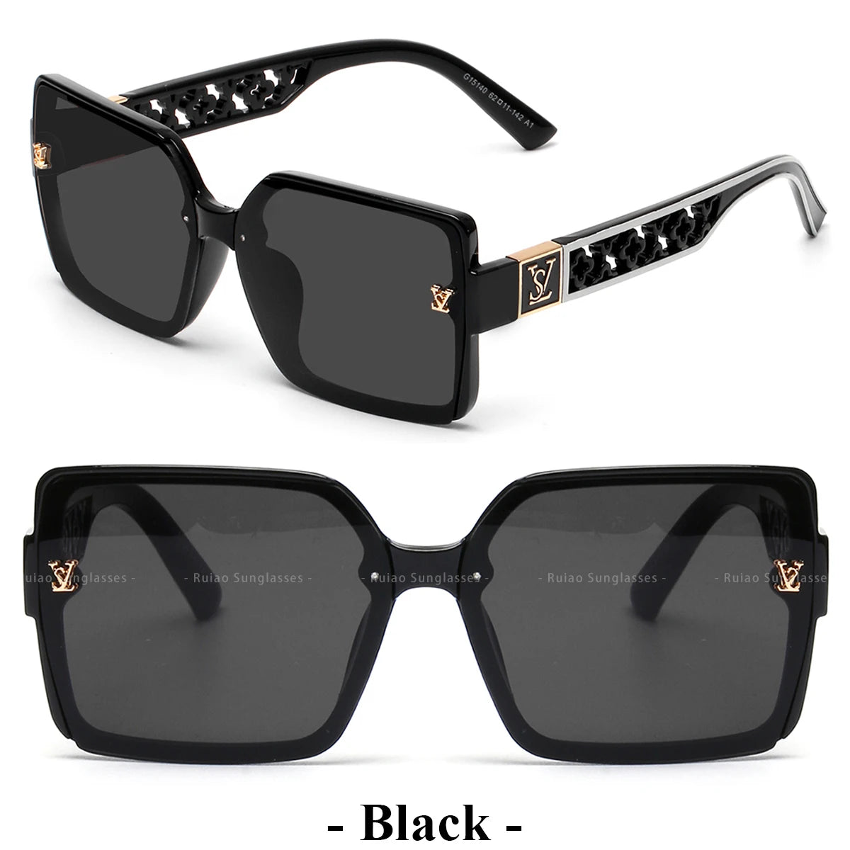 Luxury square designer fashion big sunglasses for women glasses brand 2024 woman women's retro shades UV400 sunglasses eyewear