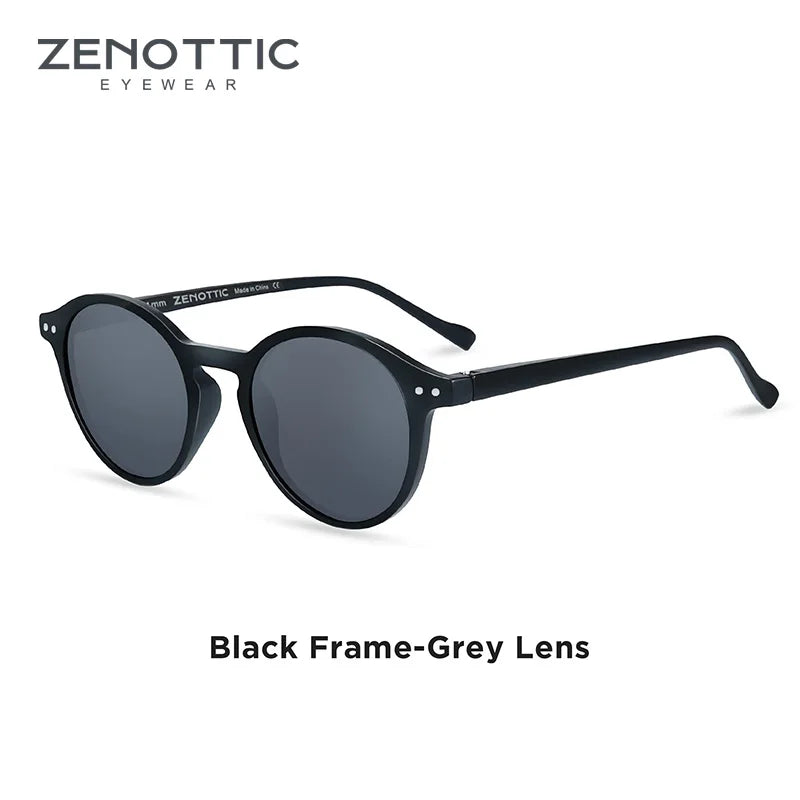 ZENOTTIC (S Size) Retro Circular Polarized Sunglasses 2024 2025 Men Women Vintage Small Round Sun Glasses UV400 Goggles Shades