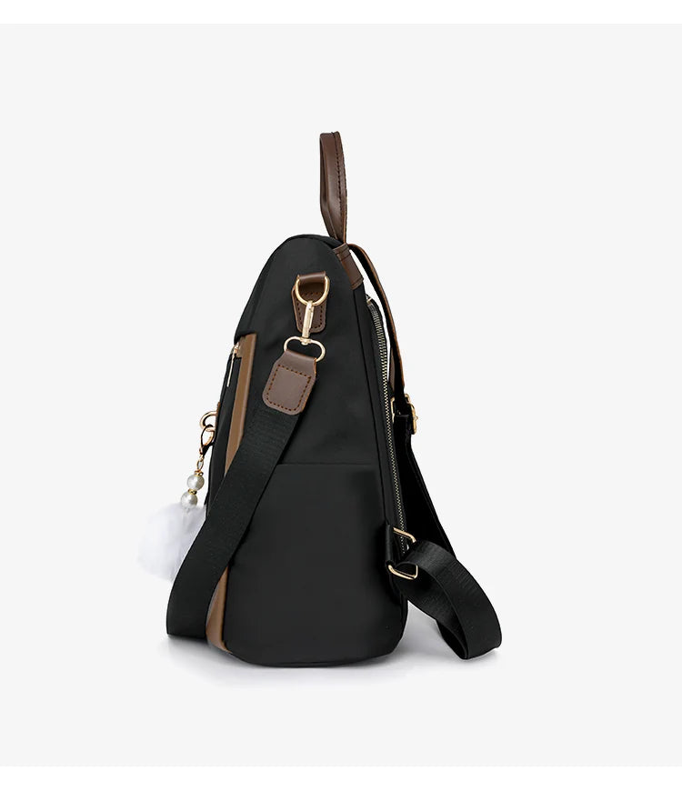 Sewing Thread Handle Backpacks Large Capacity Interior Compartment 2024hot Sale Bags for Women Softback Zipper Nylon Backpacks