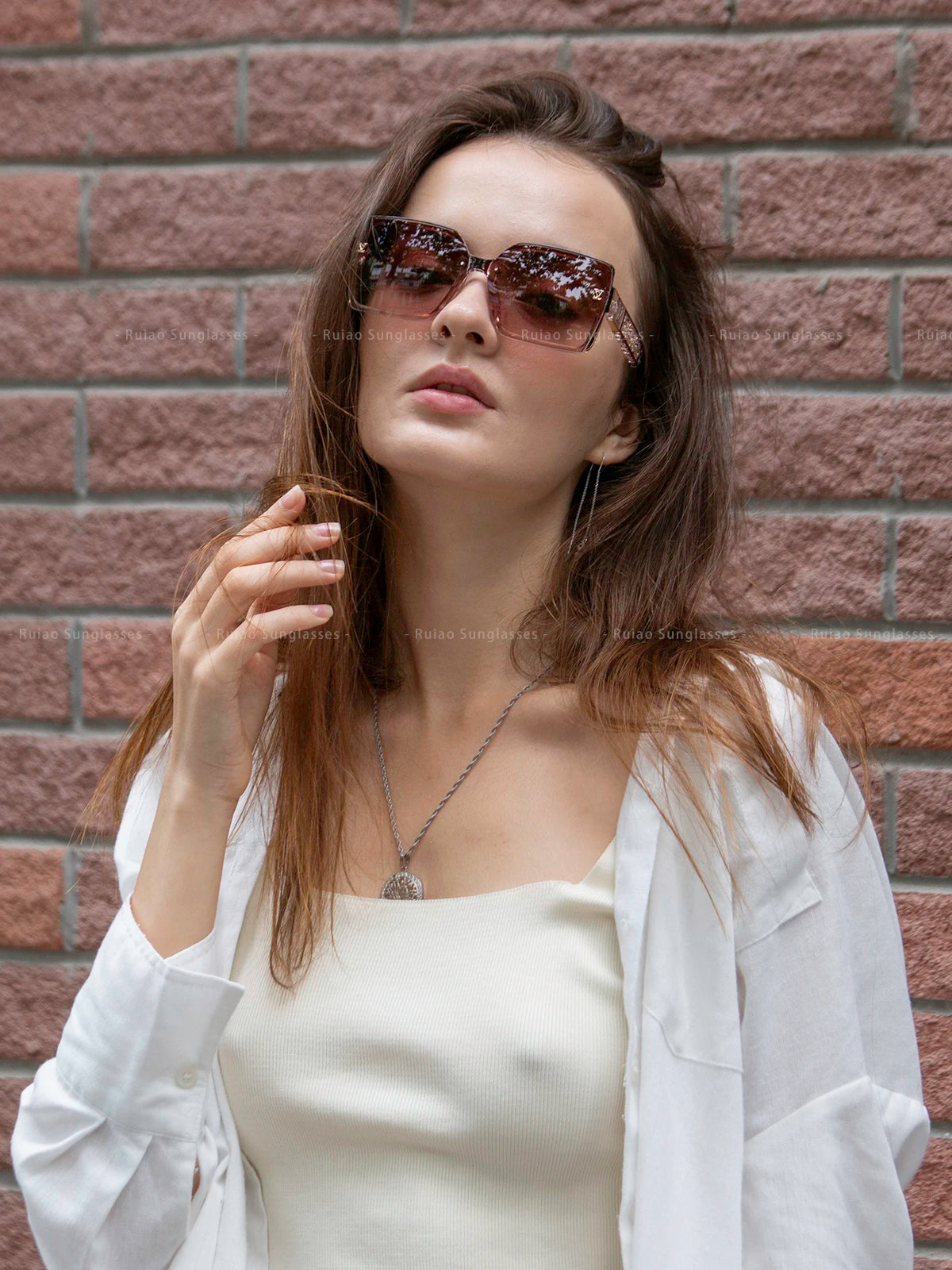 Luxury square designer fashion big sunglasses for women glasses brand 2024 woman women's retro shades UV400 sunglasses eyewear