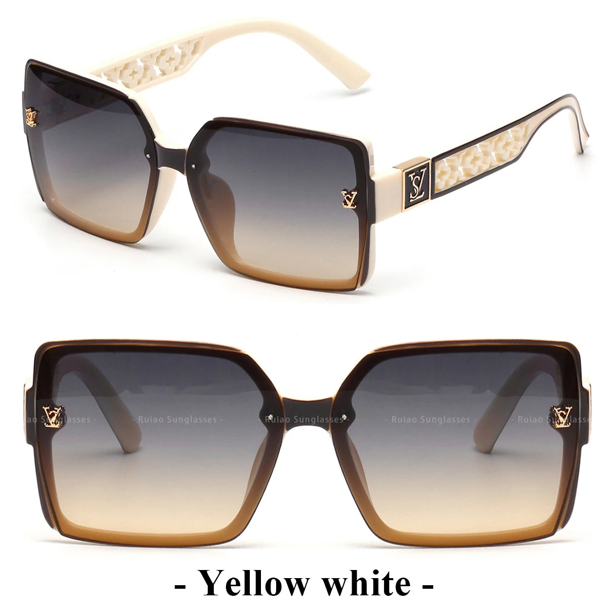 Luxury square designer fashion big sunglasses for women glasses brand 2024 woman women's retro shades UV400 sunglasses eyewear