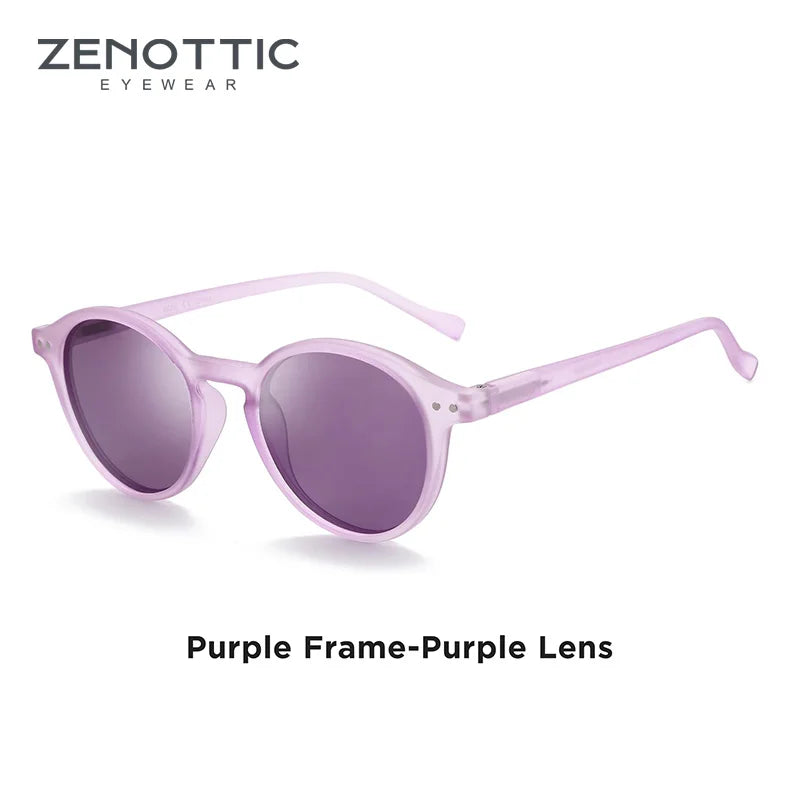 ZENOTTIC (S Size) Retro Circular Polarized Sunglasses 2024 2025 Men Women Vintage Small Round Sun Glasses UV400 Goggles Shades